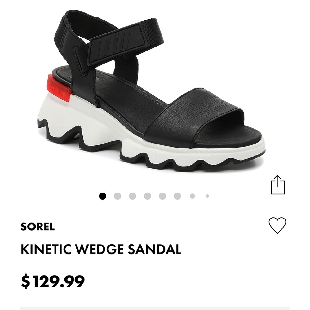 Sorel Kinetic size 8 black sandal.